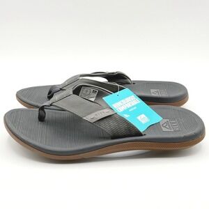 Reef Santa Ana Flip Flops Mens Size 12 Grey Cushion Comfort NEW